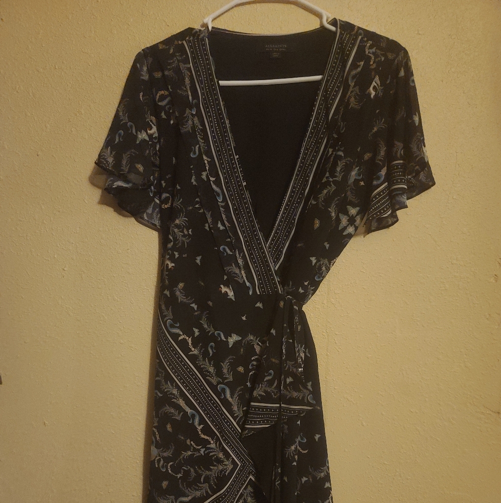 AllSaints Tie Dress